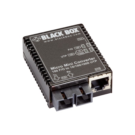 Black Box 10/100Bt 100Bfx Mm 5K Sc Media Converter LMC402A